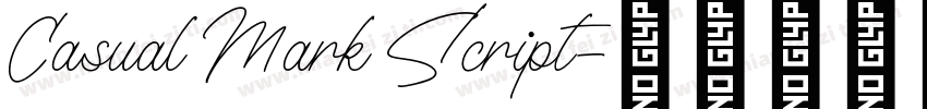 Casual Mark Script字体转换